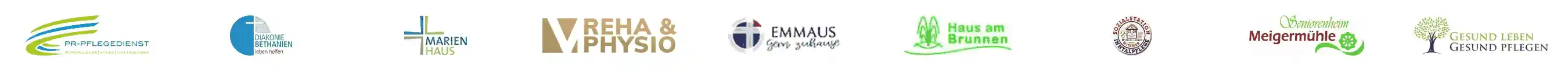 Logos von Einrichtungen, die mit Comatchs arbeiten